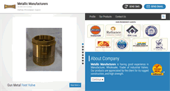 Desktop Screenshot of metallicvalves.com